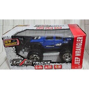 New Bright R/C Trucks Blue Jeep Wrangler No.1688